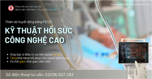 PICCO – BƯỚC TIẾN VƯỢT BẬC TRONG HỒI SỨC CẤP CỨU HIỆN ĐẠI