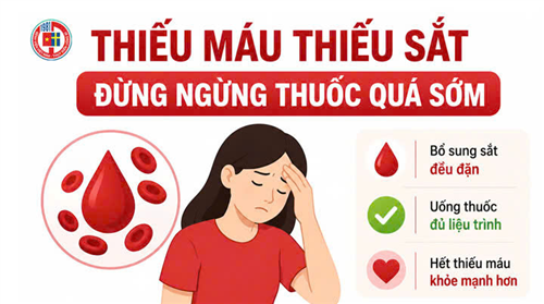 Thiếu máu thiếu sắt – đừng ngừng thuốc quá sớm