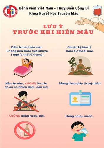 Những lưu ý trước và ngay sau khi hiến máu tình nguyện