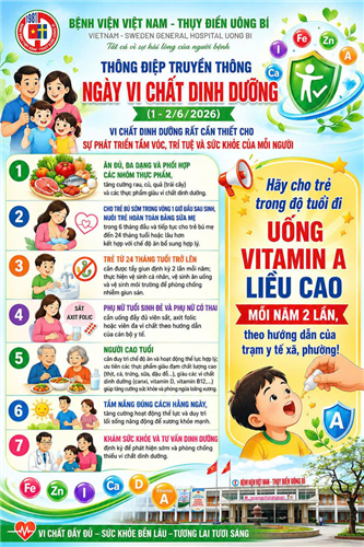 Ngày vi chất dinh dưỡng 01-02/6/2026: Vi chất dinh dưỡng rất cần thiết cho sự phát triển tầm vóc, trí tuệ và sức khỏe