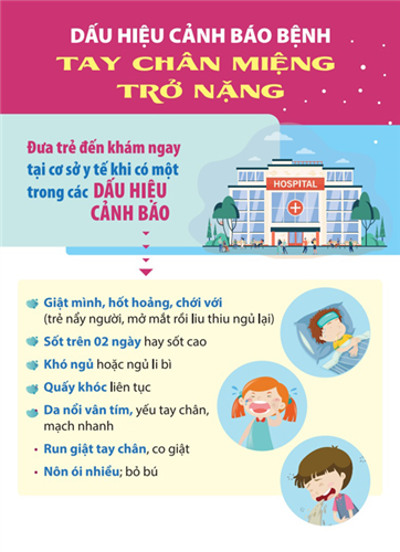 Tay chân miệng: 5 dấu hiệu cảnh báo cần đưa trẻ đến bệnh viện ngay