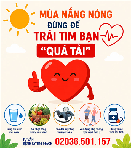Mùa nắng nóng – Đừng để trái tim bạn quá tải