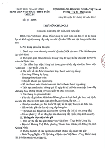 Thư mời chào giá số 75-BMS đơn vị cung cấp máy cưa cắt bột năm 2024