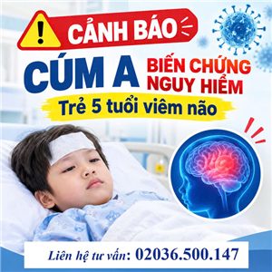 Cảnh báo cúm A biến chứng nguy hiểm: Trẻ 5 tuổi viêm não hoại tử