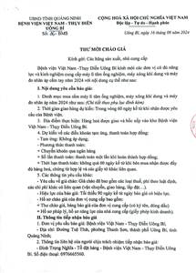 Thư mời chào giá số 36-BMS đơn vị cung cấp máy li tâm ống nghiệm, máy xông khí dung và máy đo nhãn áp cầm tay năm 2024