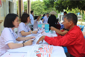 130 người dân phường Nam Khê được khám sức khỏe miễn phí