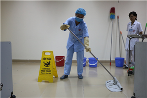 Tập huấn đào tạo vệ sinh bề mặt Bệnh viện năm 2018