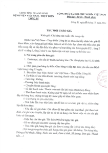 Thư mời chào giá ngày 26/12/2024 đơn vị cung cấp và lắp đặt điều hòa phục vụ hoạt động của đơn nguyên D21, tầng 2 nhà F và tầng 1, tầng 2 nhà Y của bệnh viện