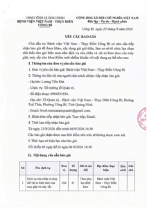 Yêu cầu báo giá ngày 25/8/2026 về việc mua sắm dịch vụ sửa chữa và vật tư kèm theo của máy giặt, máy sấy