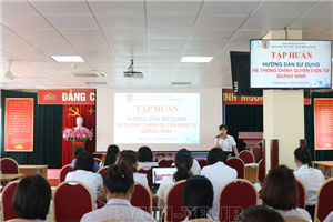 Tập huấn sử dụng hệ thống chính quyền điện tử tỉnh Quảng Ninh