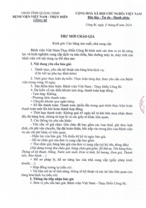 Thư mời chào giá ngày 07/11/2024 đơn vị cung cấp dịch vụ sửa chữa, bảo dưỡng máy in, máy tính