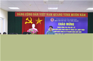 Bộ Y tế công nhận Bệnh viện Việt Nam – Thuỵ Điển Uông Bí  đủ điều kiện thực hiện kỹ thuật lấy, ghép thận