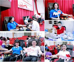 Bệnh viện Việt Nam – Thụy Điển Uông Bí phối hợp lấy máu tình nguyện tại Thành phố Đông Triều