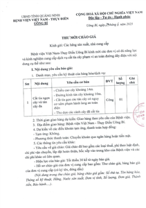 Thư mời chào giá ngày 24/6/2025 đơn vị cung cấp dịch vụ cắt tỉa cây phạm vi an toàn đường dây điện