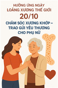 Hưởng ứng ngày loãng xương thế giới 20/10: Chăm sóc xương khớp – Trao gửi yêu thương cho phụ nữ