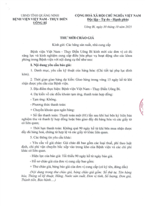 Thư mời chào giá ngày 30/10/2025 đơn vị cung cấp điều hòa phục vụ hoạt động cho các khoa phòng