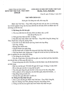 Thư mời chào giá ngày 28/11/2025 đơn vị thu mua chất thải tái chế năm 2026