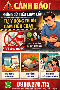 Cảnh báo: Đừng cứ tiêu chảy cấp là uống thuốc cầm tiêu chảy