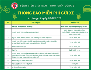 Hướng dẫn người dân gửi xe miễn phí khi đến khám, chữa bệnh
