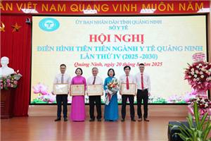 4 cá nhân Bệnh viện Việt Nam – Thụy Điển Uông Bí được khen thưởng tại Hội nghị điển hình tiên tiến ngành Y tế Quảng Ninh