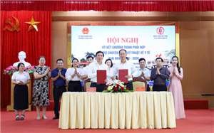Hội nghị kí kết Chương trình phối hợp hỗ trợ chuyên môn, kỹ thuật y tế giai đoạn 2026 – 2030 cùng UBND Phường Đông Mai 
