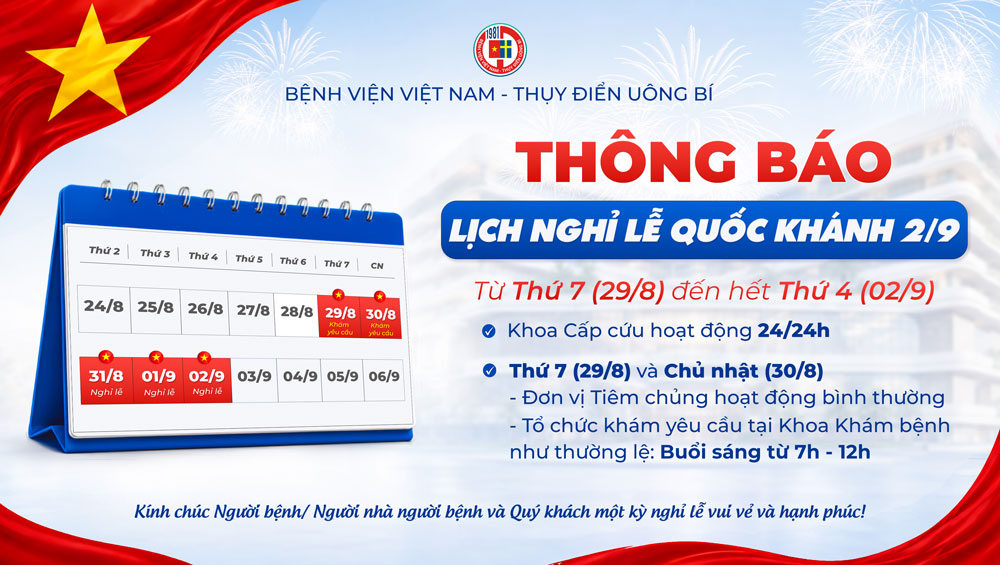 Lịch nghỉ lễ Quốc khánh 2/9