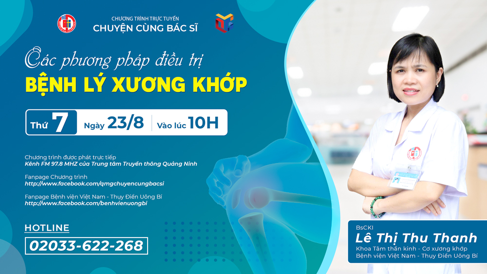 Chương trình Trò chuyện sức khỏe chủ đề: Các phương pháp điều trị bệnh lý xương khớp