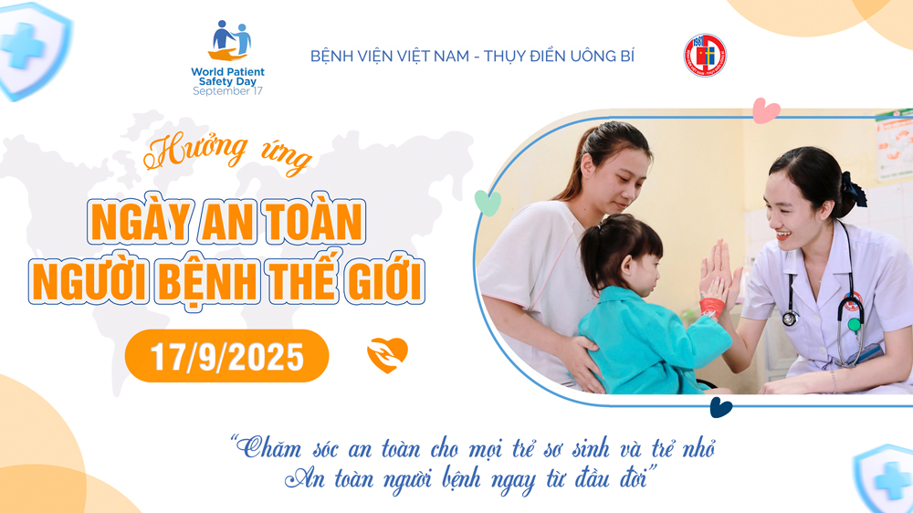Hưởng ứng Ngày An toàn người bệnh Thế giới 17/9 năm 2025