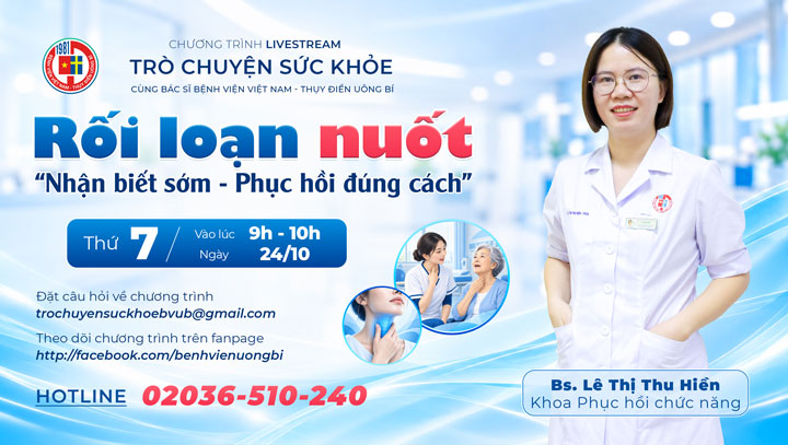 Chương trình tư vấn sức khỏe trực tuyến ngày 24/10/2026