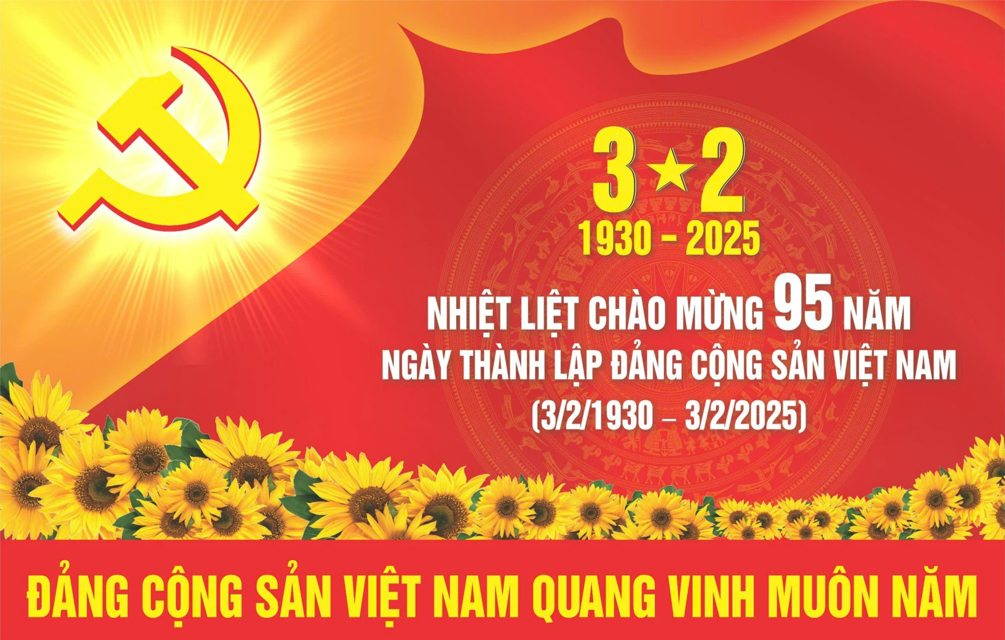 Kỷ niệm 95 năm ngày thành lập Đảng Cộng Sản Việt Nam ( 03/2/1930 - 03/2/2025 )